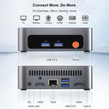 Ninkear M7 Mini PC, AMD Ryzen 5 7430U 6 ydintä, maks. 4,3 GHz, 16 Gt RAM, 512 Gt SSD