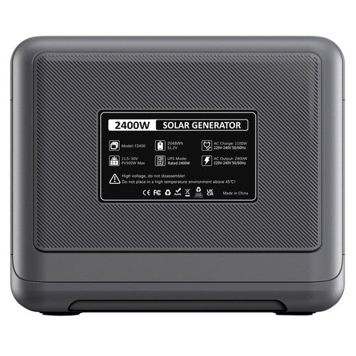 FOSSiBOT F2400 kannettava voimalaitos, 2048 Wh LiFePO4-akku, 2400 W:n tehoinen aurinkogeneraattori