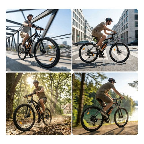 Touroll U2 Pro sähköpyörä, 750 W:n maksimiteho moottorilla, 48 V 15 Ah