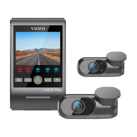 VIOFO A229 PLUS 3-kanavainen 2K-videokamera + 1080p WiFi, GPS