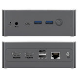 BMAX B4 Turbo Mini PC, Intel Twin Lake N150 4 ydintä, enintään 3,6 GHz, 16 Gt RAM-muistia ja 1 Tt SSD-levy
