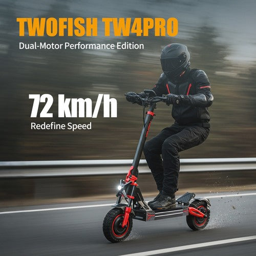 TWOFISH TW4 PRO sähköskootteri, 1000W*2 moottori, 60V 23Ah