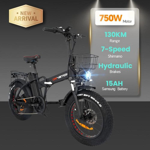DRVETION AT20 Pro sähköpyörä, 750W BAFANG-moottori, 48V 15Ah Samsung