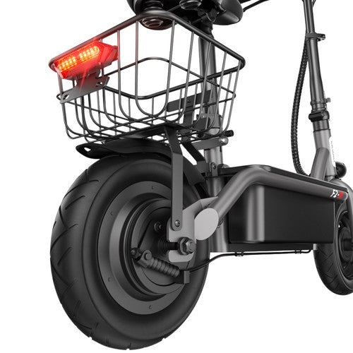 iScooter F2 sähköpotkulauta 500W istuimella ja takakorilla
