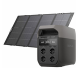 EcoFlow Delta 3 -virtalähde + 400 W aurinkopaneeli.