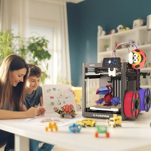 Flashforge AD5X 3D-tulostin, älykäs 4-väritulostus