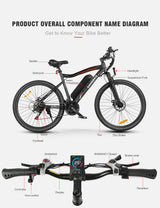 Samebike SY26-II sähkömaastopyörä 500W 