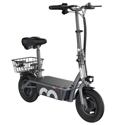 iScooter F2 sähköpotkulauta 500W istuimella ja takakorilla