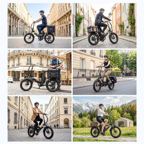 Touroll S3 Step-Thru -sähköpyörä, 250 W moottori, 36 V 13 Ah