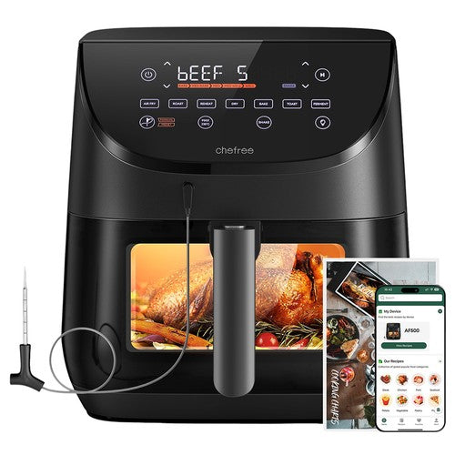 CHEFREE AF500 1700 W 6,5 L ilmakeitin, älykkäällä lämpömittarilla