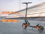 Joyor S8-S-Z sähköpotkulauta vilkuilla, 600W*2 moottori, 48V 26Ah