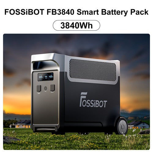 FOSSiBOT FB3840 -laajennusakku, 3840 Wh LiFePO4-akkupaketti F3600 Prolle