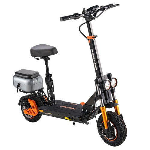 TWOFISH V5 MAX sähköpotkulauta satulassa, 800 W moottori, 48 V 18 Ah