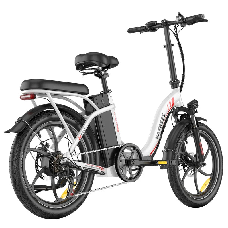 Fafrees F20+ Folding Electric Bike White - CyberGadge.com