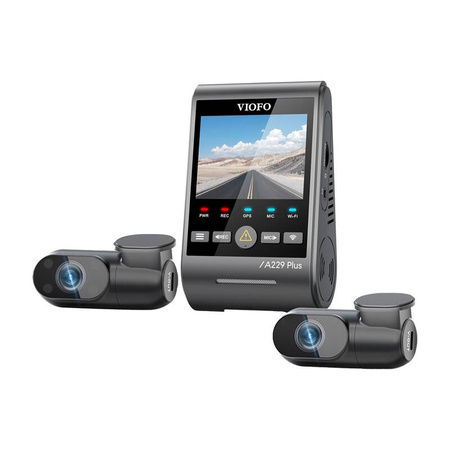 VIOFO A229 PLUS 3-kanavainen 2K-videokamera + 1080p WiFi, GPS