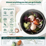 Karfo UF006-EC sähköinen keittiön jätekomposteri
