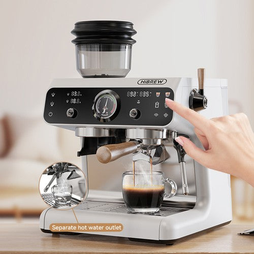 HiBREW H7B -espressokone, kaksoislämmitysjärjestelmä, 58 mm:n suodatinpussi