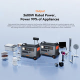 Oscal PowerMax 3600SE -kannettava voimalaitos, 3600 Wh