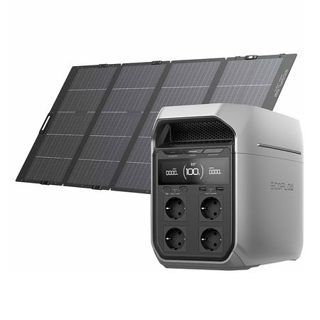 EcoFlow Delta 3 Plus -virta-asema + 400 W aurinkopaneeli