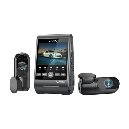 VIOFO A229 PRO 3-kanavainen 4K + 2K + 1080P WiFi, GPS