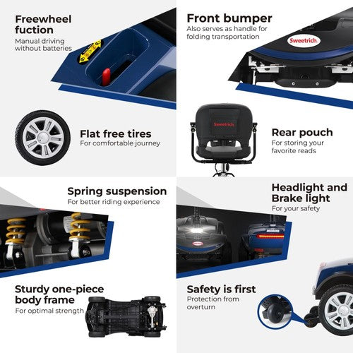 Sweetrich S1 Sport -senioriskootteri 300W