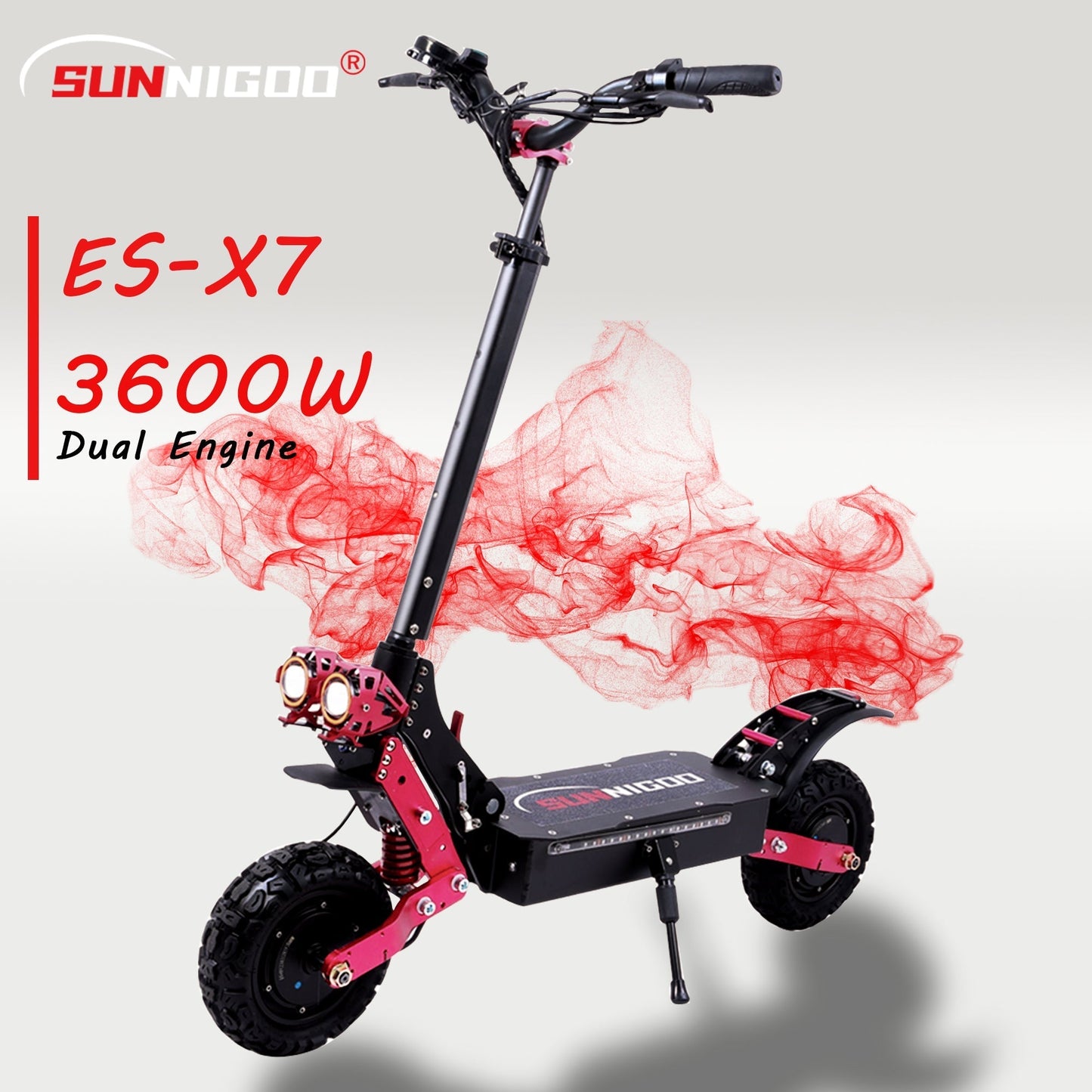 Sähköpotkulauta ES-X7 1800W * 2 kaksoismoottori