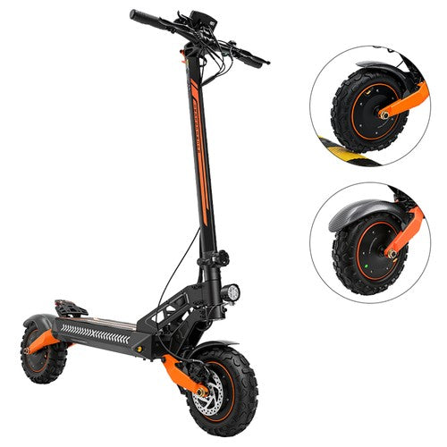 iScooter W12 kokoontaitettava sähköskootteri, kaksi 1500W moottoria, 52V 25Ah