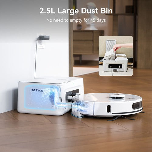 Tesvor S8 Max robotti-imuri, 3-in-1-imuri/lakaisu-/moppilaite, 8000Pa