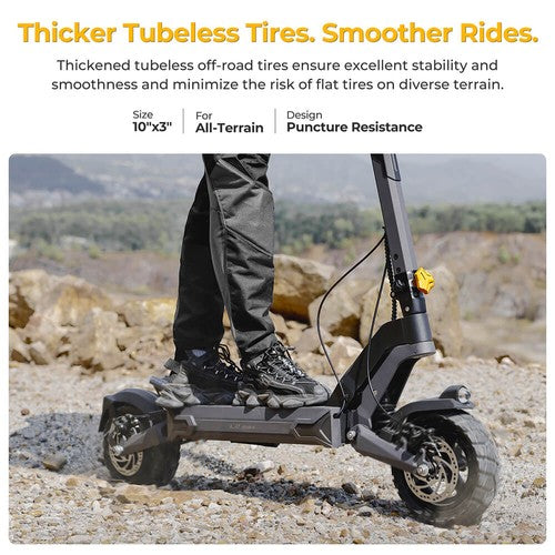 Ausom L2 Max sähköpotkulauta, 1000 W moottori, 48 V 20,8 Ah