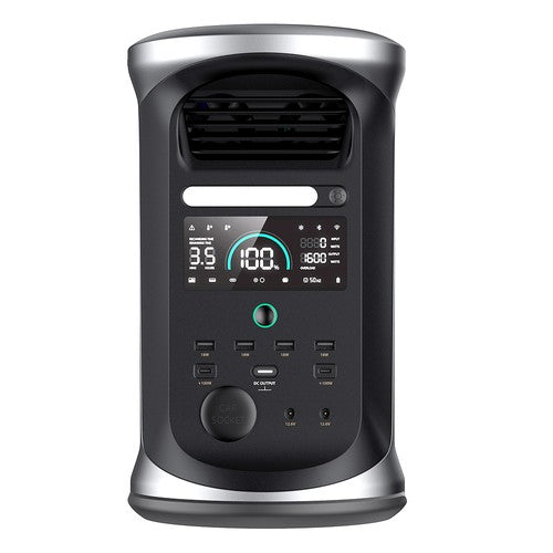 Ampace Andes 1500 kannettava voimalaitos, 1462 Wh LiFePO4, 2400 W