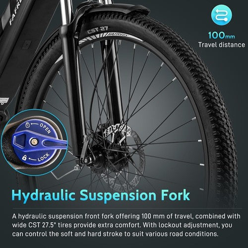 Fafrees FM8 Pro sähköpyörä 27,5 tuuman ilmarenkaat 36V 250W keskiveto