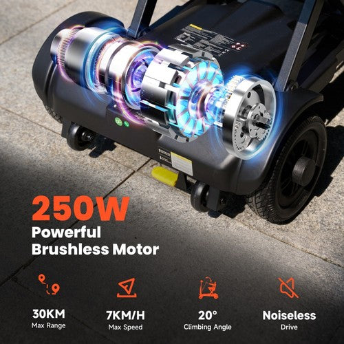 iScooter X11 -liikkumiskyvyn skootteri, 250 W moottori, 24 V 15.6 Ah