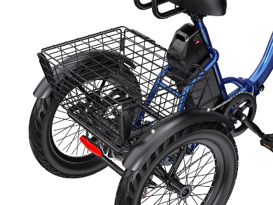 APEFOX RH30 kokoontaitettava sähkötricycle-pyörä takakorilla