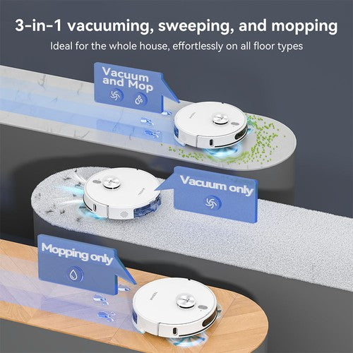 Tesvor S8 Max robotti-imuri, 3-in-1-imuri/lakaisu-/moppilaite, 8000Pa