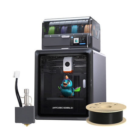 Drukarka 3D-tulostin Anycubic Kobra S1 Combo + Hotend + Filament ilmaiseksi