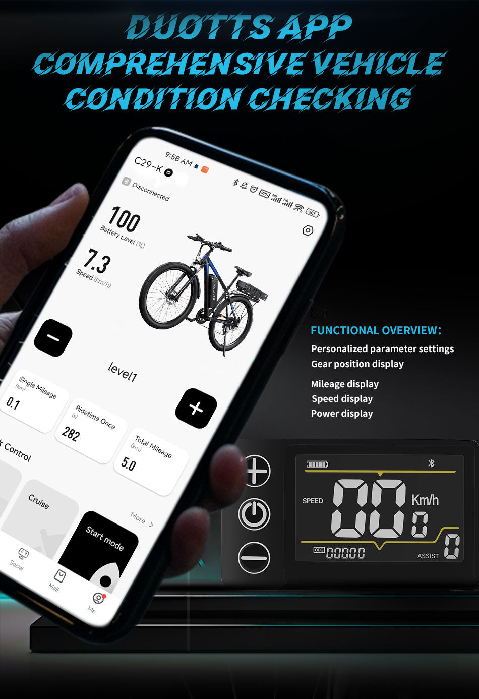 DUOTTS C29-K sähköpyörä 37.5Ah