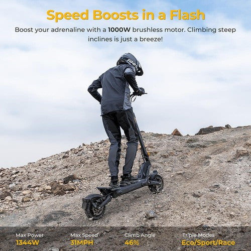 Ausom L2 Max sähköpotkulauta, 1000 W moottori, 48 V 20,8 Ah