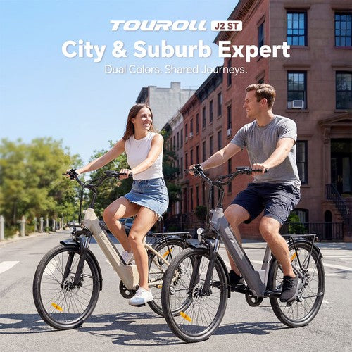 Touroll J2 ST -sähköpyörä, 250 W:n moottori, 36 V 15,6 Ah