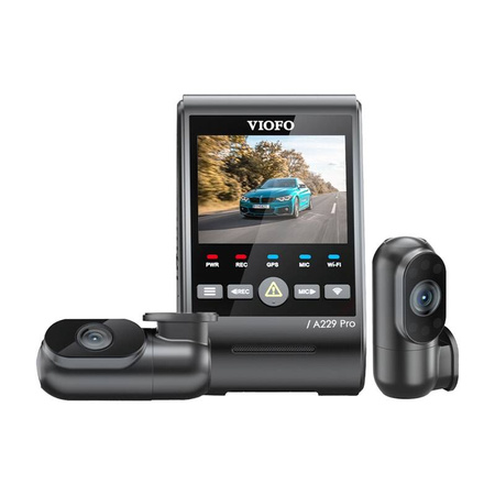 VIOFO A229 PRO 3-kanavainen 4K + 2K + 1080P WiFi, GPS