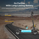 Ausom F1 Max sähköpotkulauta, 2 * 1400 W moottori, 60 V 20,8 Ah