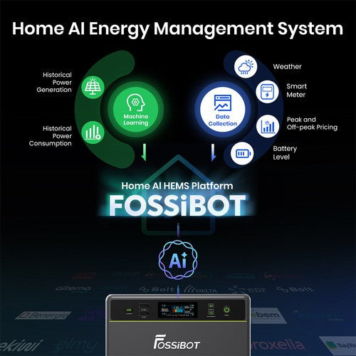 FOSSiBOT FBP1200 kannettava virtalähde + laajennusakkupaketti