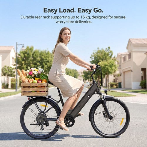 Touroll J2 ST Pro -sähköpyörä, 450 W:n huippumoottori, 45 Nm:n vääntömomentti, 36 V 15,6 Ah