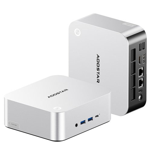AOOSTAR MACO Mini PC, AMD Ryzen 7 Pro 6850H 8 ydintä, maks. 4,7 GHz, 24 Gt LPDDR5 RAM, 1 Tt SSD