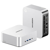 AOOSTAR MACO Mini PC, AMD Ryzen 7 Pro 6850H 8 ydintä, maks. 4,7 GHz, 24 Gt LPDDR5 RAM, 1 Tt SSD
