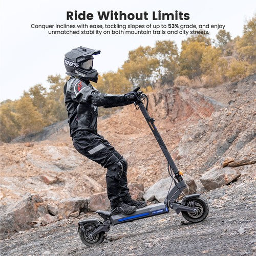 Ausom DT2 Pro sähköpotkulauta, 2 * 1100 W moottori, 52 V 23,4 Ah