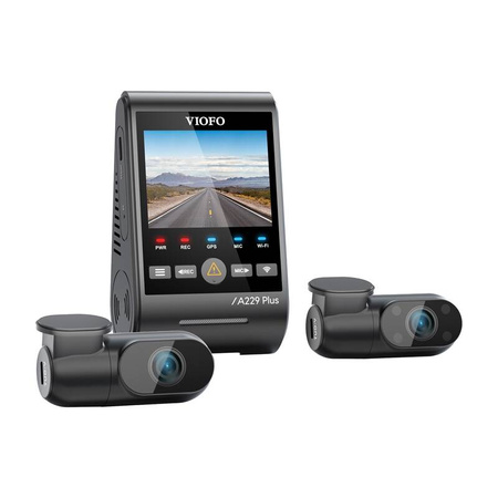 VIOFO A229 PLUS 3-kanavainen 2K-videokamera + 1080p WiFi, GPS
