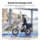 Touroll S3 Step-Thru -sähköpyörä, 250 W moottori, 36 V 13 Ah