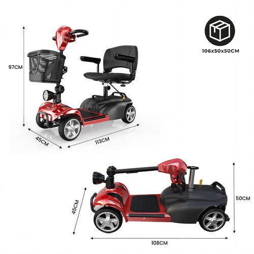 iScooter X02 -sähköskootteri, 300 W moottori, 24 V 12 Ah