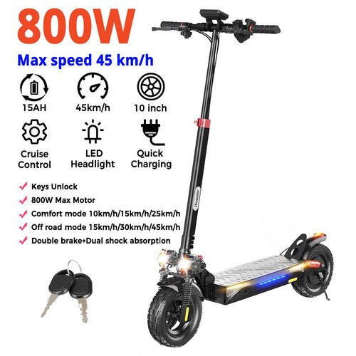 iScooter iX4 10-tuumainen sähköpotkulauta 800W