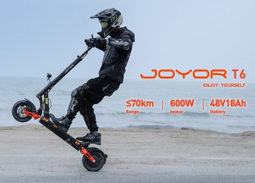 Joyor T6 sähköskootteri, 600W moottori, 48V 18Ah